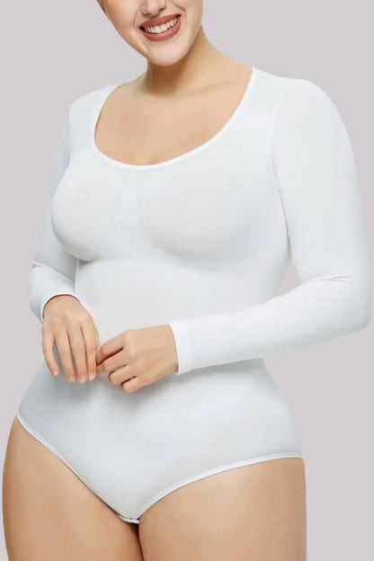 SkinSilk™ Amber – Premium Long-Sleeve Bodysuit