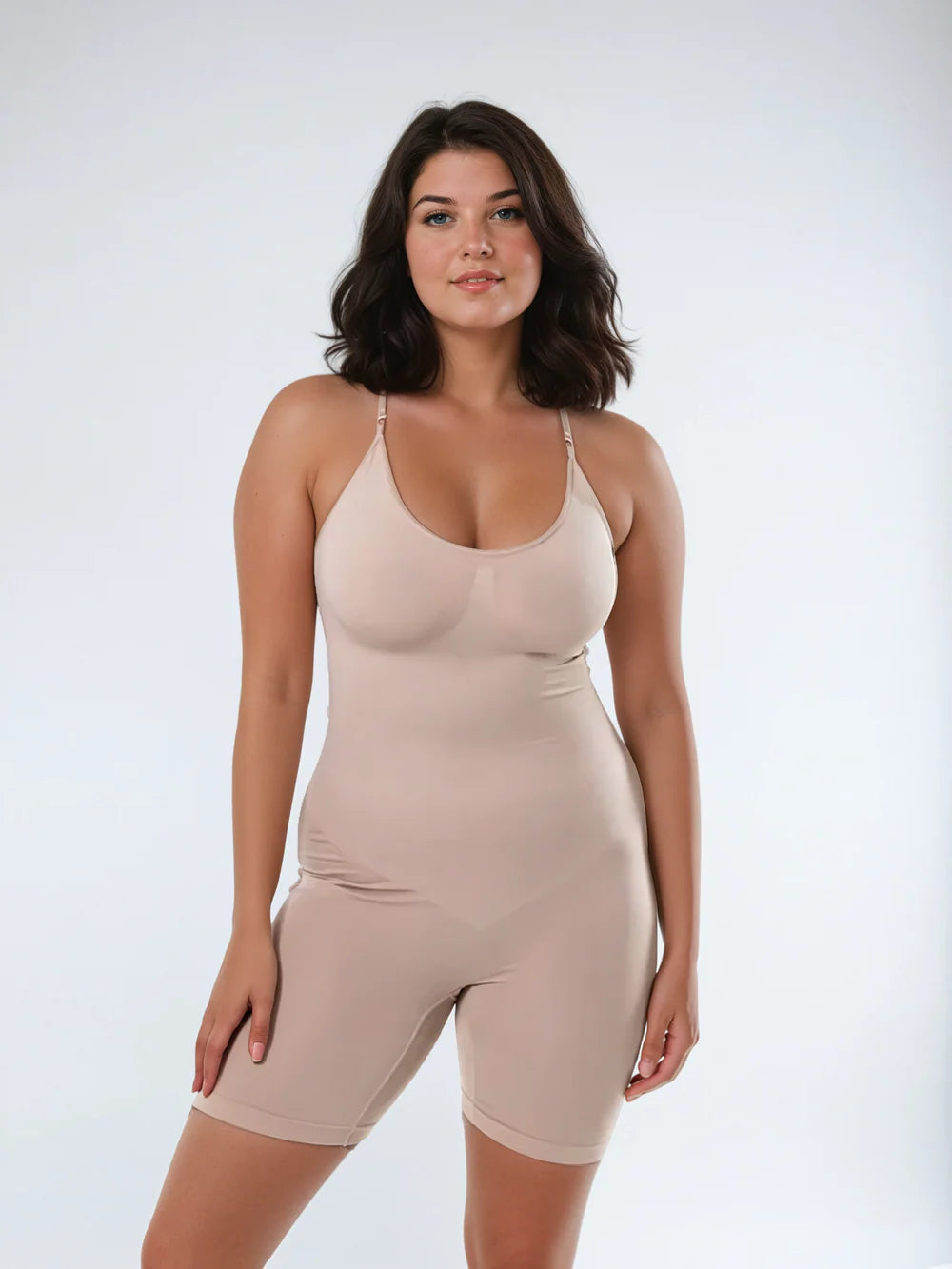 SkinSilk™ Kelly - Correcting Bodyshorts with Spaghetti Straps