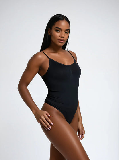 SkinSilk™ Claire - Shaping Thong Bodysuit with Fine Straps