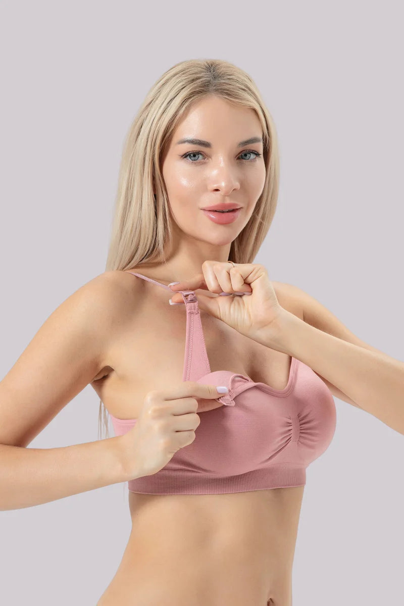 SkinSilk™ Ava - Underwired & Seamless Breastfeeding Bra