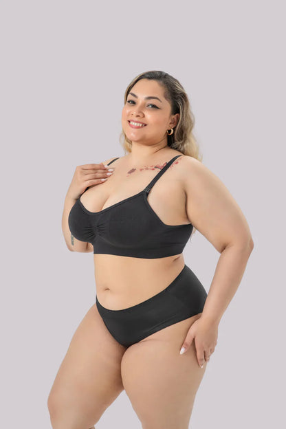 SkinSilk™ Ava - Underwired & Seamless Breastfeeding Bra