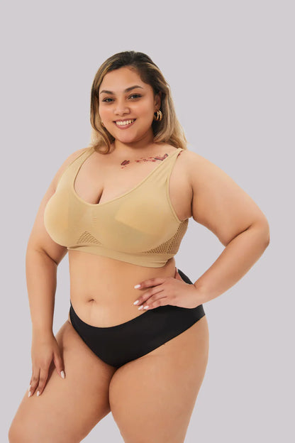 SkinSilk™ Gym - Breathable Push-Up Sports Bra